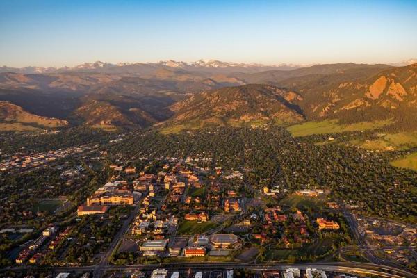 CU Boulder aerial